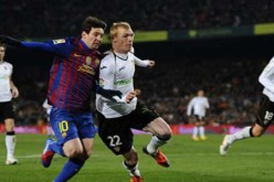 برشلونة يفوز على فلنسية و يلتحق باتليتيك بلباو في الدورالنهائي