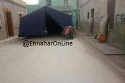 بالصور .. عائلة  تبيت في العراء بحي سان شارل في مستغانم