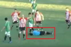 بالفيديو.. لاعب يقتل حكمًا في أرض الملعب