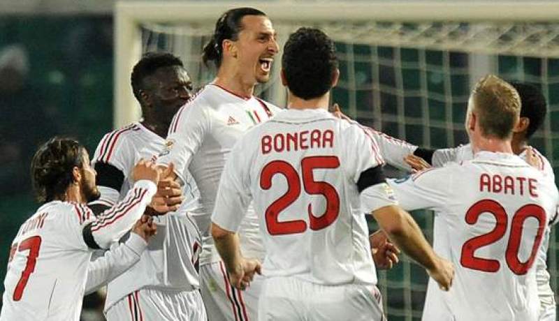 ثلاثية ابراهيموفيتش تسحق باليرمو و تعزز ميلانو في الدوري الإيطالي