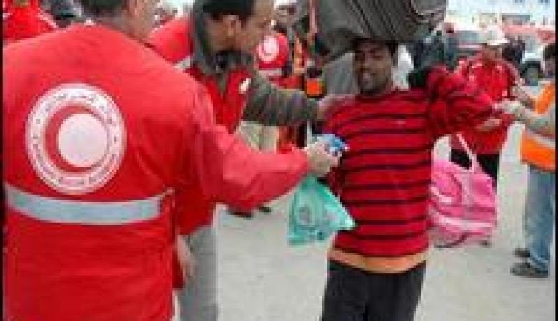 البعثة الجزائرية إلى مركز العبور رأس جدير بالحدود اللبيبة التونسية تلقى حفاوة كبيرة