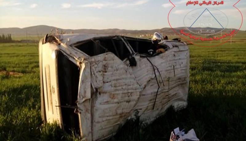 حادث مرور خطير..انقلاب حافلة لنقل المسافرين في المدية