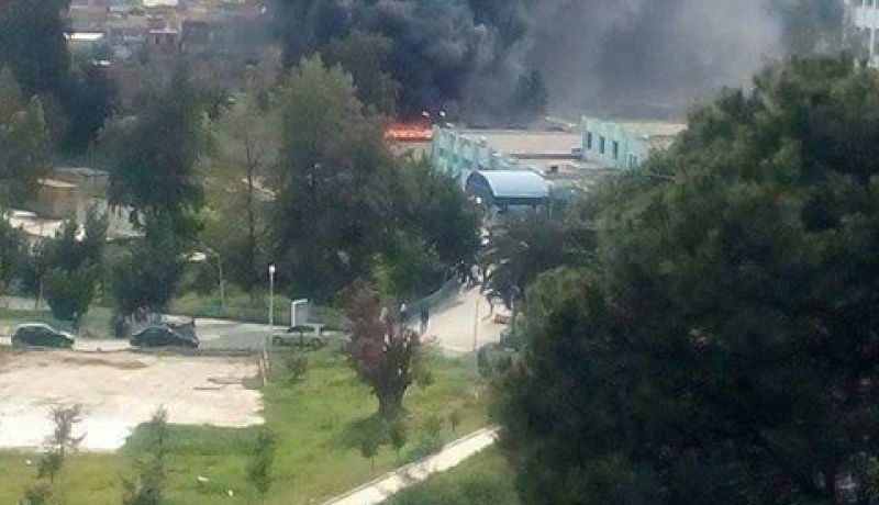حريق مهول داخل مستشفى الثنية في بومرداس