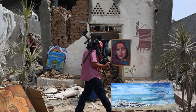 بالفيديو.. قرية الفنون بغزة حاضنة التراث الفلسطيني