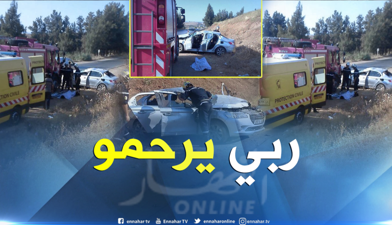 بالصور ..قتيل في حادث مرور بعين الدفلى