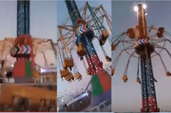 بالفيديو ..إصابة 21 طفلا إثر سقوط أرجوحة في مدينة ملاهي برام الله