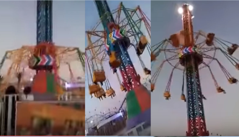 بالفيديو ..إصابة 21 طفلا إثر سقوط أرجوحة في مدينة ملاهي برام الله