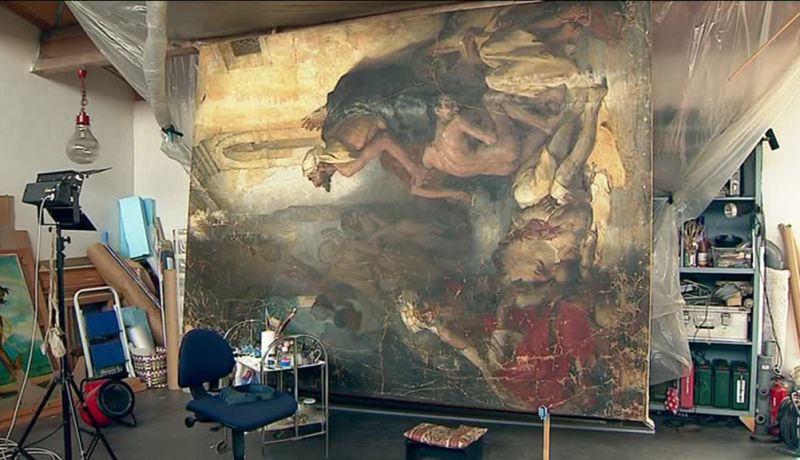 “تيليطون” عبر الانترنت في فرنسا لترميم لوحة “المجاعة في الجزائر” لغيومي