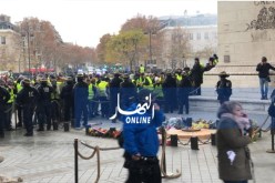 أكثر من 60 جريحا واعتقال 107 شخصا في احتجاج السترات الصفراء بباريس