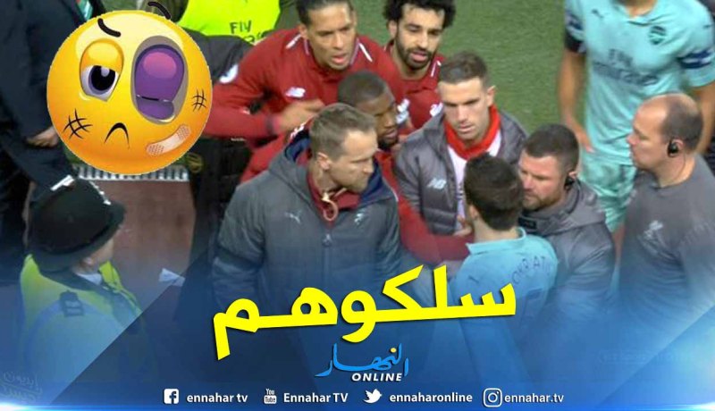 بالفيديو.. صلاح يشتبك مع قائد أرسنال !!