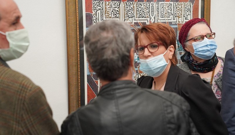 وزيرة الثقافة تشرف على تدشين معرض الخط العربي بمتحف الفنون الجميلة