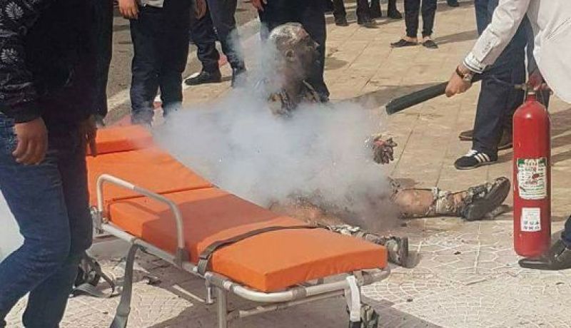 شاب يحرق نفسه داخل مقر بلدية واد سفيون في سيدي بلعباس