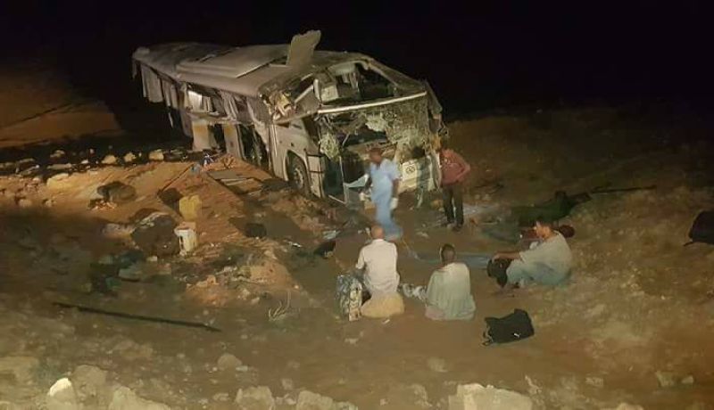 ارتفاع حصيلة ضحايا حادث اصطدام حافلة لنقل المسافرين بجمل في غرداية