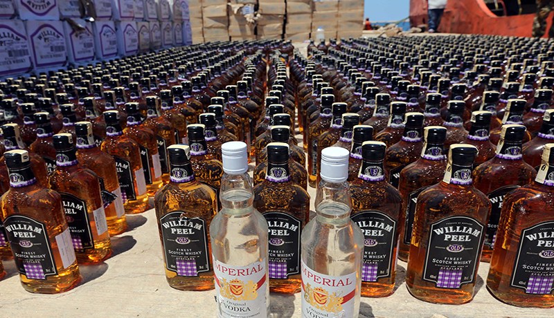 حجز 1836 قنينة خمر بوادي الفضة في الشلف