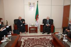 شيتور يتباحث مع سفيرة بريطانيا بالجزائر