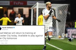 محرز يعود لتدريبات ليستر وسيكون جاهزا لمواجهة “السيتي” !