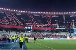 بالفيديو.. المسامعية يبدعون بتيفو عالمي