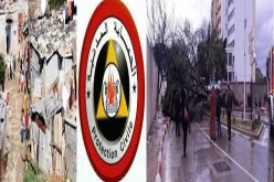 سقوط 18 شجرة و3 بيوت قصديرية جراء الرياح القوية بالعاصمة