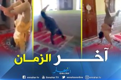 بالفيديو.. مصلون يحولون مسجد إلى قاعة للممارسة الرياضة