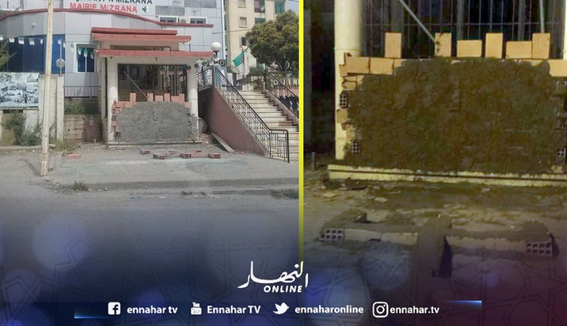 سكـان آيت سعيـد بتيزي وزو يغلقـون مقر بلديـة ميزرانـة بتشييــــد جـــــــدار إسمنتـــي