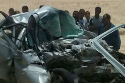 بالصور.. حادث مرور يبيد عائلة بأكملها في الوادي