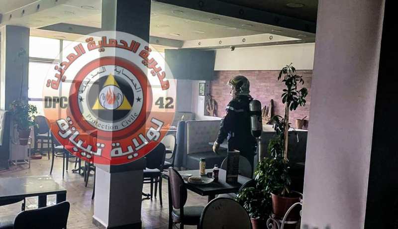 إصابة 8 نساء في حريق مطعم بتيبازة