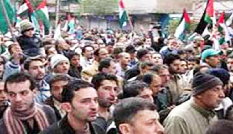 عاجل  مسيرة تشييع حاشدة في كفر سوسة في دمشق