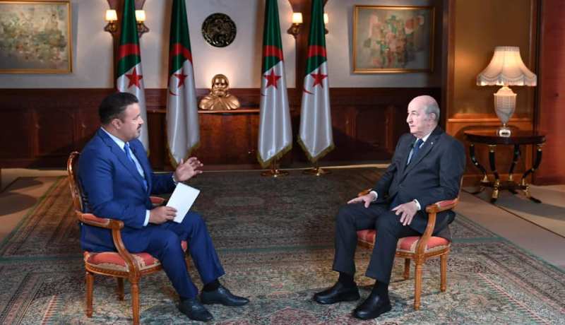 الرئيس تبون للجزيرة: الجزائر كانت على استعداد للتدخل بصفة أو بأخرى لمنع سقوط طرابلس
