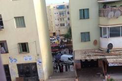 بالصور .. حريق يلتهم عمارة بتيبازة