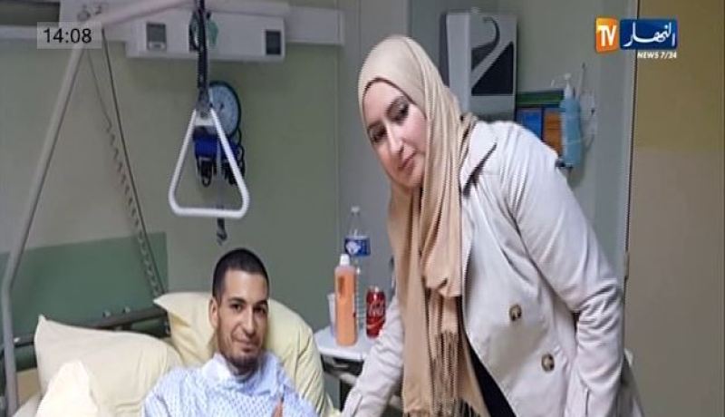 بالفيديو رغم بتر ساقه عدلان يحضى بمعنويات عالية