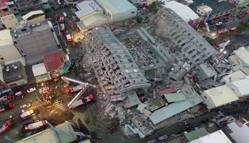 ارتفاع حصيلة ضحايا زلزال تايوان إلى 40 شخصا