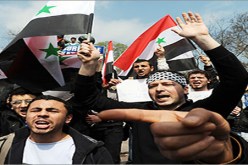 مئات الفلسطنيين يتظاهرون في غزة تاييدا للثورة السورية