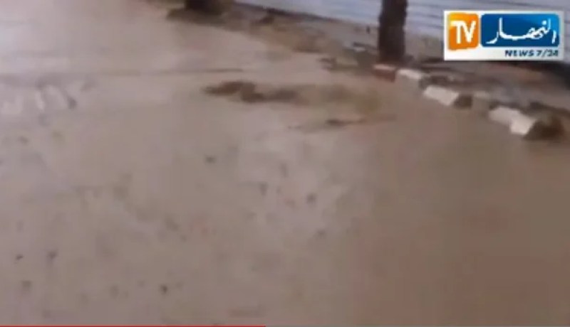 بالفيديو  فيضانات في ولاية خنشلة و تبسة