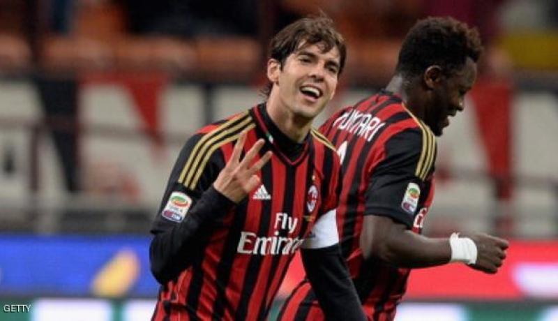 هدفان لكاكا بمباراته رقم 300 مع ميلان