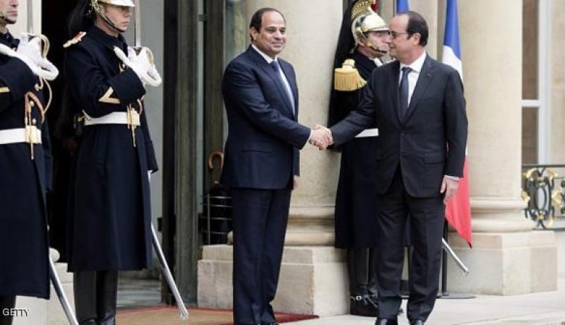 السيسي وهولاند يتفقان على مواجهة الإرهاب