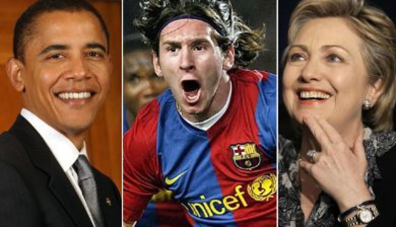 ميسي ينافس أوباما وكلينتون على شخصية العام