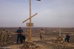 نصب تذكاري بموقع تحطم الطائرة الروسية