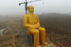 تدمير تمثال ذهبي في الصين بعد أيام من نصبه