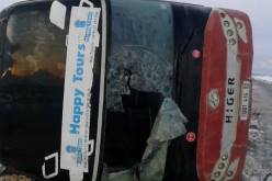 جرح 16 شخصا اثر إنقلاب حافلة لنقل المسافرين بين النعامة وعين الصفراء