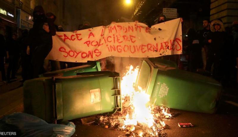 بالصور.. شوارع باريس  تلتهب مجددا بعد واقعة اغتصاب شاب