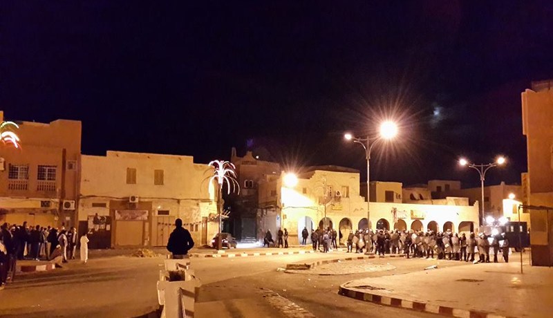 مواجهات بين الشرطة ومحتجين في غرداية