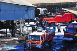 إصابة 4 أشخاص بحروق وتفحّم شاحنتي وقود في مخزن لـ نفطال  بالخروبة في العاصمة