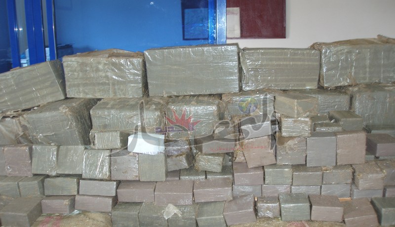 حجز أكثر من 6 طن من الكيف المعالج و 3.500 قرص مهلوس في 2012 ببشار