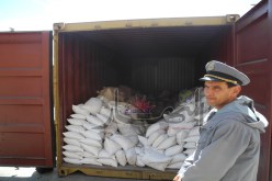 حجز حاويات محمّلة بالحصى بدل مواد أولية بلاستيكية في الميناء الجاف بوهران