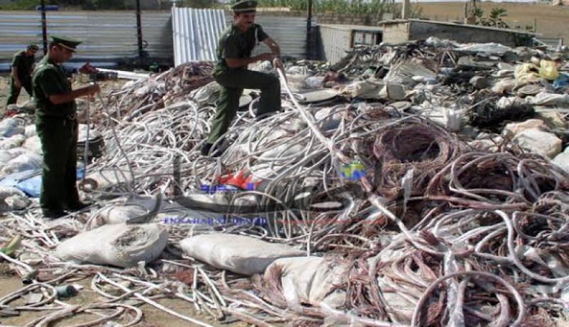 احباط محاولات لتهريب 25 قنطار من النفايات النحاسية والوقود في تلمسان