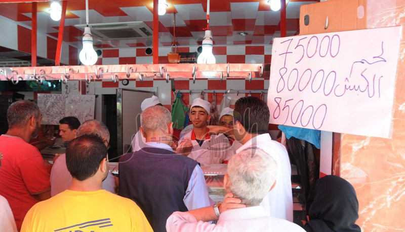اللحم ب700 دينـار والكبـد بـ800