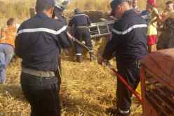 بالصور.. إنقاذ شاب كان محتجزا داخل بئر منذ 4 أيام في مراد بتيبازة