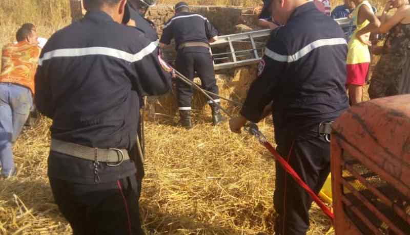 بالصور.. إنقاذ شاب كان محتجزا داخل بئر منذ 4 أيام في مراد بتيبازة