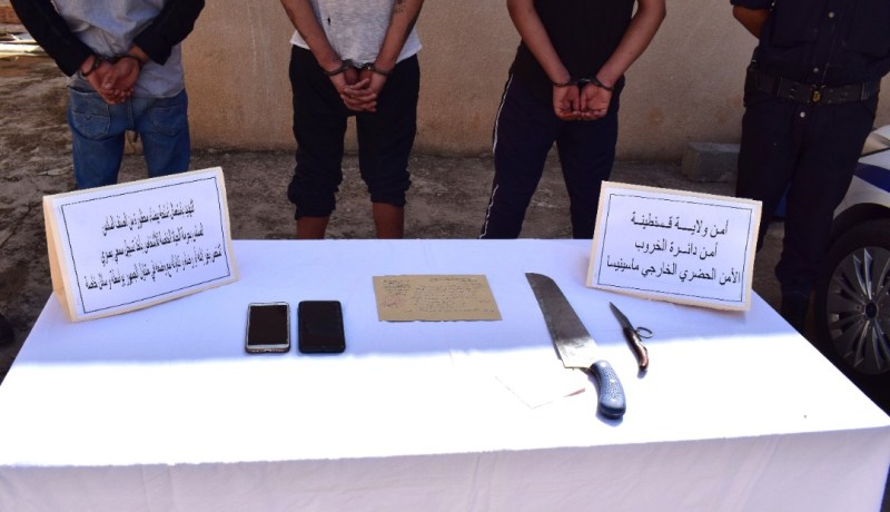 قسنطينة.. توقيف صاحب فيديو التهديد بالسلاح الأبيض وشريكيه بالخروب