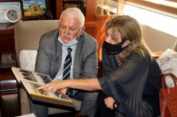 بالصور.. سفيرة الجزائر بباكو في زيارة لمقر صندوق الصحافة الأوراسي الدولي